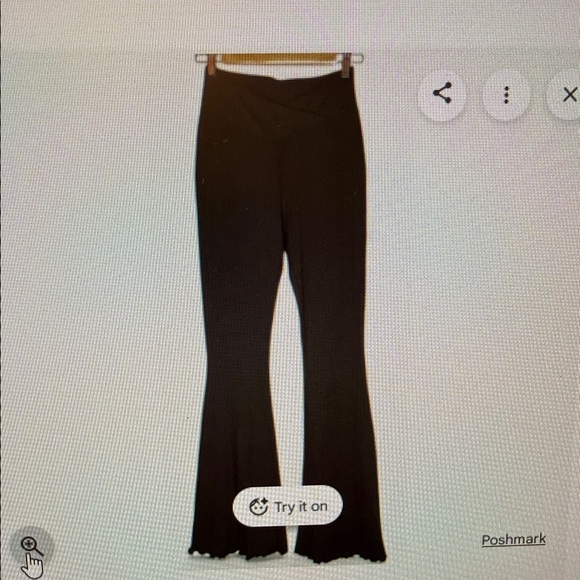 Brown legging yoga Flared Pants - Picture 2 of 2